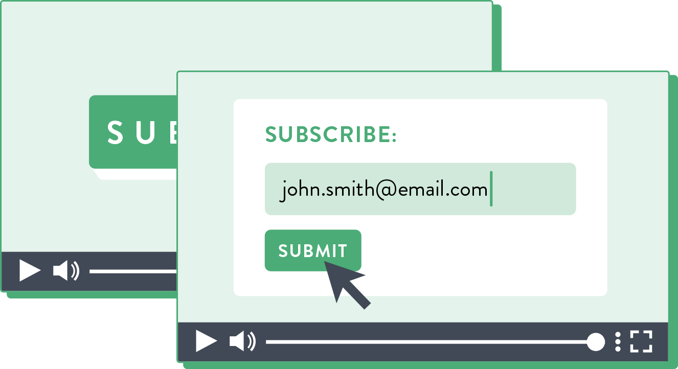 SproutVideo makes it easy to add calls-to-action after your video has finished.