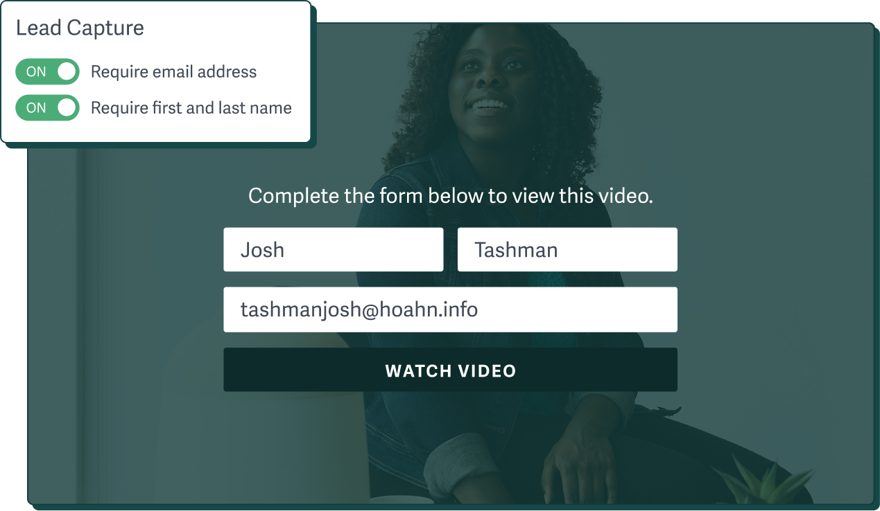 An example of a gated video using SproutVideo's lead capture feature