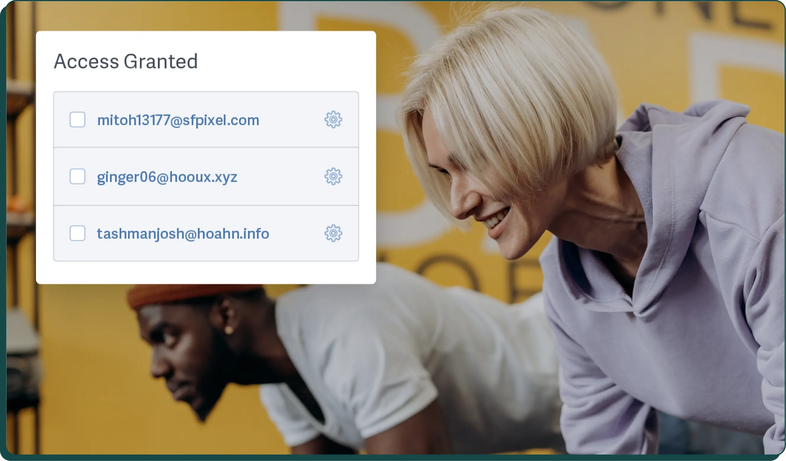 Image of a woman writing on a white board with a stylized example of video engagement metrics from the SproutVideo platform overlaid