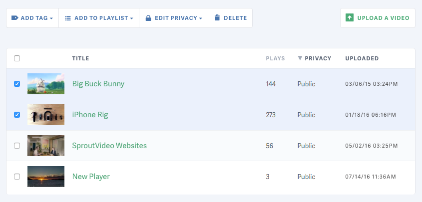 Easily Manage Multiple Videos At Once