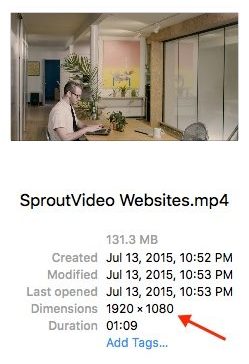 Determining Aspect Ratio for a Video