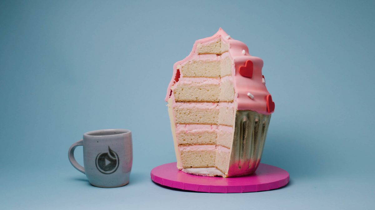 Cake and mug