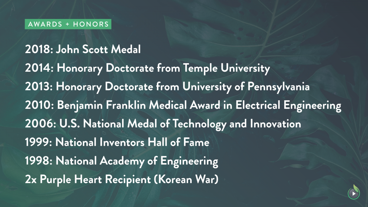 Dr. James Wests Accomplishments